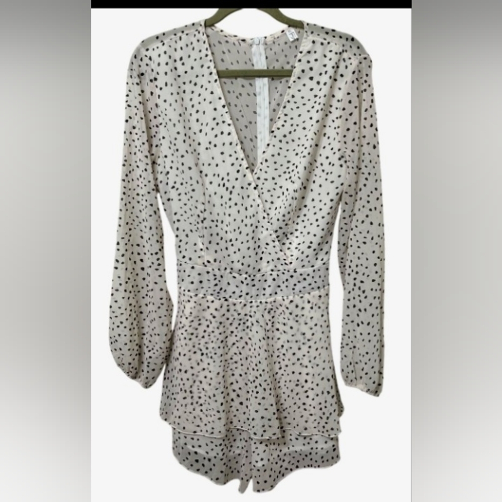 NWOT Black And White Romper SZ XL